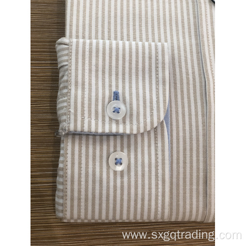 Female 100% cotton yarn dyed stripe shirt